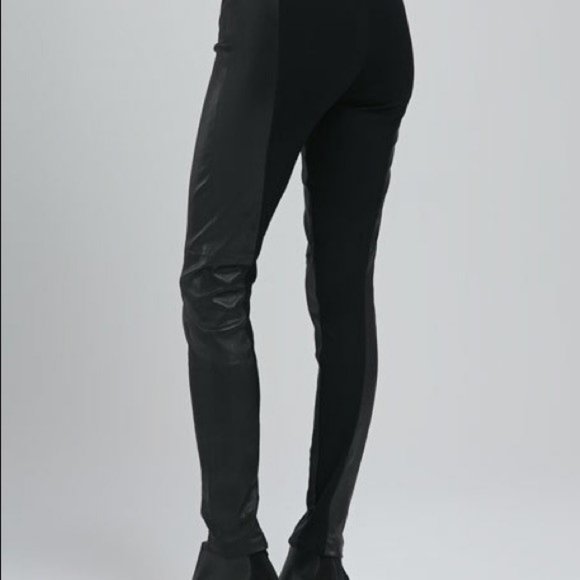 Theory Black Leather Leggings - Picture 2 of 12